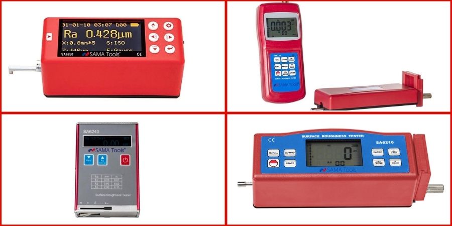 Portable surface roughness testers