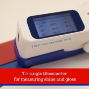 Tri-angle Glossmeter for measuring shine and gloss